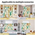 thumbnail image 5 of Spring Botanical Kitchen Curtains Window Panels, Watercolor Leaves Floral Rustic Cream Insulated Window Treatment Curtain, Grommet Curtains for Bedroom/Living Room/Bathroom, 2 Piece 42"Wx54"L, 5 of 8