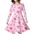 thumbnail image 1 of GDREDA Robes Tendance DIY Imprimé Robe de Soirée pour Enfants et Filles Rose, 8-9 Ans, 1 of 5