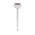 thumbnail image 3 of ANGARA Natural Emerald-Cut Ruby Halo Engagement Ring in 14K White Gold for Women (Size-6x4mm) | July Birthstone, Birthday, Anniversary, Jewelry Gift for Women | Natural Ruby Ring, 3 of 9