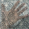 thumbnail image 3 of Damask Tulle Curtains with Rod Pocket, Symmetrical Civilizations Motif with Floral Arrangement Leaves and Flower Buds, Sheer Drape for Wedding Party 2 Panels, 7 Sizes, Cream Grey, by Ambesonne, 3 of 3