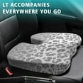 thumbnail image 4 of Premium Leopard Pattern Memory Foam Seat Cushion Ergonomic Chair Pad for Office Chair, Car, Airplane & Bleachers Sciatica, Tailbone Hip & Back Pain Relief - Chair Cushion for Long Office Workers., 4 of 5