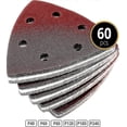 thumbnail image 3 of Delta Sanding Triangles 60 pieces 6 holes 93 x mm Mixpack 10 grit 40/60/80/120/1), 3 of 5