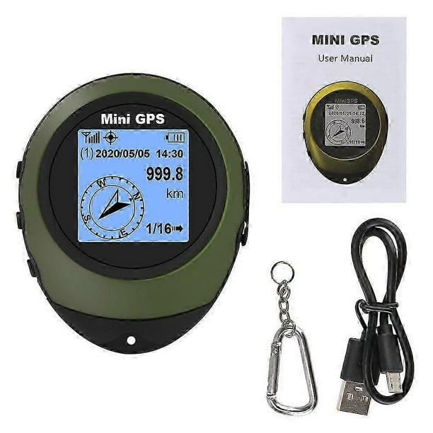 Satellite GPS Positioner Handheld With Buckle Mini GPS Navigation Compass For Outdoor Sport Travel Hiking