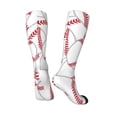 thumbnail image 2 of Knee High Socks for Men and Women, Baseball A Althletic Compression Socks, Support Long Tube Socks for Outdoor Sport, Calf Socks, High Stockings for Women Men, 2 of 7
