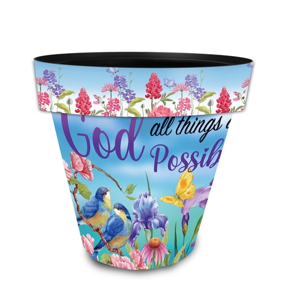Briarwood Lane With God Medium Planter