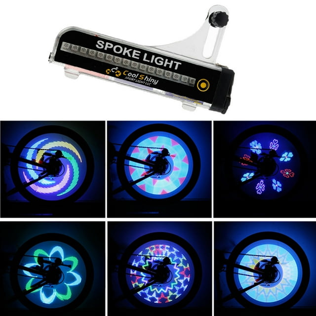 Dvkptbk Colorful Lamp 32 LED Motorcycle Cycling Bicycle Bike Wheel Signal Tire Spoke Light Changes Bicycle Light