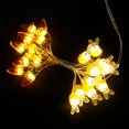 thumbnail image 4 of Muyoka Cadena de luces en forma de conejo de 6.6 pies con 20 LED 500LM Luz de hadas de conejito con luz blanca cálida Conejo Zanahoria Luz centelleante Funciona con pilas Decoración de luces de hadas Muyoka Hogar, 4 of 6