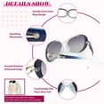 thumbnail image 5 of Sunier Women's Oversized Polarized Sunglasses Butterfly Shades for Driving, 5 of 7