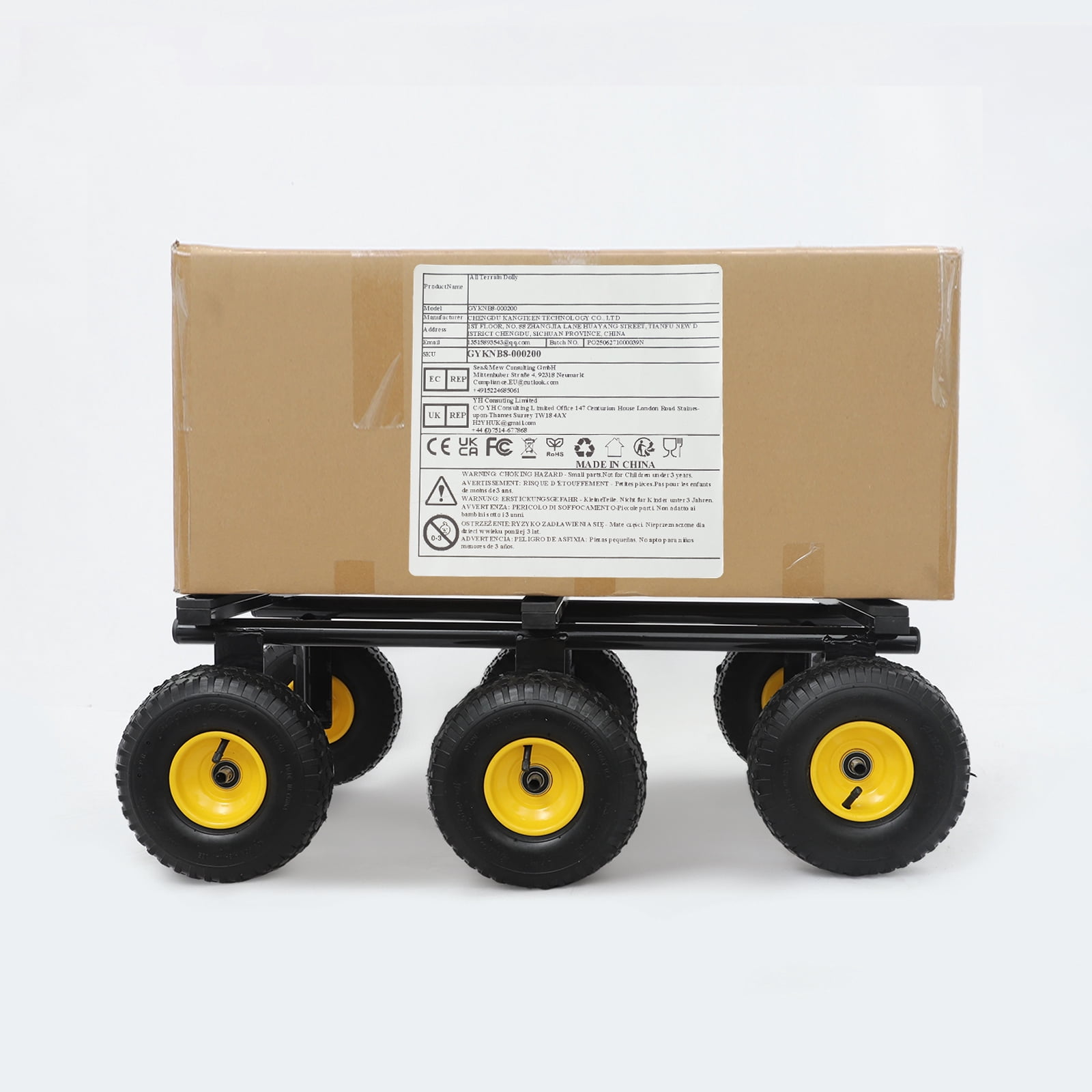 6-Wheel All-Terrain Mover, 1200-LB Capacity All-Terrain Mover, Heavy Duty Furniture Dolly
