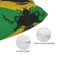 thumbnail image 3 of Jamaica Flag Jamaican Throw Pillow Cushion Cover Decorative Rectangle Pillow Case 14"x20", 3 of 7