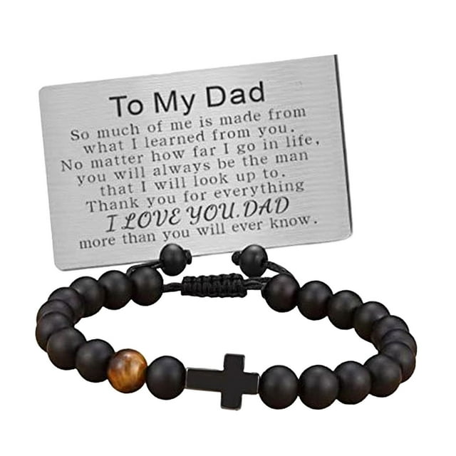 Pulsera de Cuentas de Piedra Hecha a Mano Strade Fareast Limited 8mm Ajustable con Tarjeta Grabada