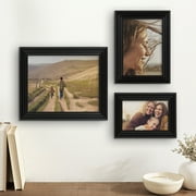 Mainstays 11x14 Picture Frame with Black Matte for 8x10 Photos Traditional Gallery Wall Frame