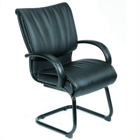 Boss Office Products Modern LeatherPlus Guest Chair with Cantilever Base