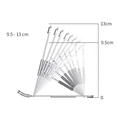 thumbnail image 4 of (Gray) Adjustable and Foldable Tablet Stand, Portable Slim Aluminum Holder for Desk, Compatible with iPad Pro/Air/Mini, Samsung Tab, Surface Pro, Kindle Fire (7-13"), 4 of 5