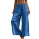 thumbnail image 1 of Pantalones Sueltos Casuales de Mujer con Cuello en V en Color Sólido para Uso Diario, Viajes Y Estilo Callejero, 1 of 8