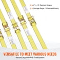 thumbnail image 5 of VEVOR 8 Pack Ratchet Tie Down Straps 5208 lbs 2" x 15' Heavy Duty for Cargo, 5 of 9