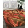 thumbnail image 2 of Ahgly Company Indoor Square Patterned Tomato Sauce Red Area Rugs, 7' Square, 2 of 6