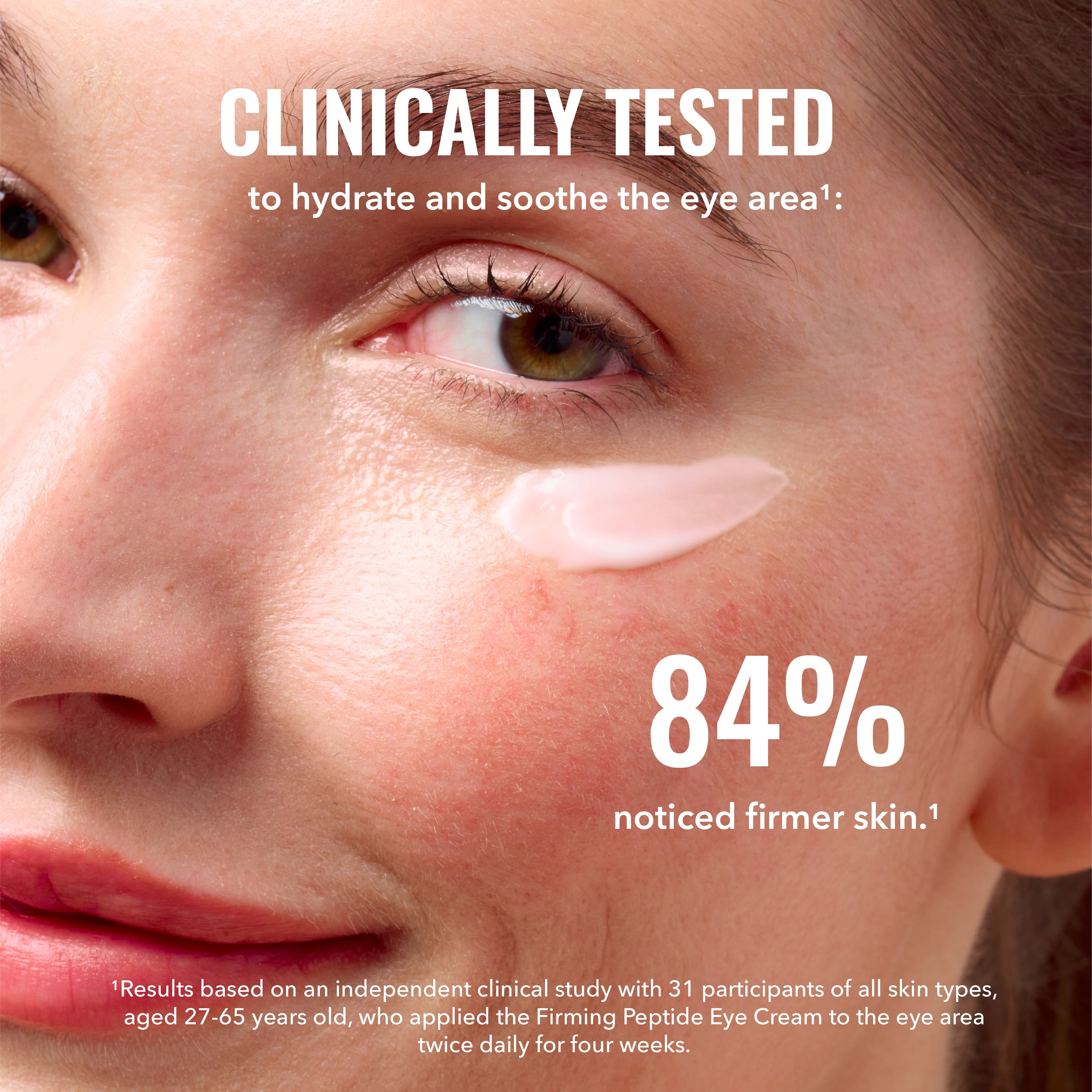 Good Molecules Firming Peptide Eye Cream - Formulated with Peptides, Bakuchiol, & Algae Complex to Target Fine Lines, Wrinkles, & Dark Circles, Skincare for Face, 0.5 fl oz