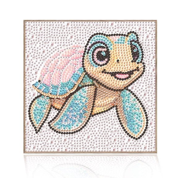 Diamond Painting Kit, Turtle 5D Diamond Painting Starter Set, Easy and Fun DIY Craft Kit, Perfect for Beginners' Creative Art Activities 7.09 x 7.09 in