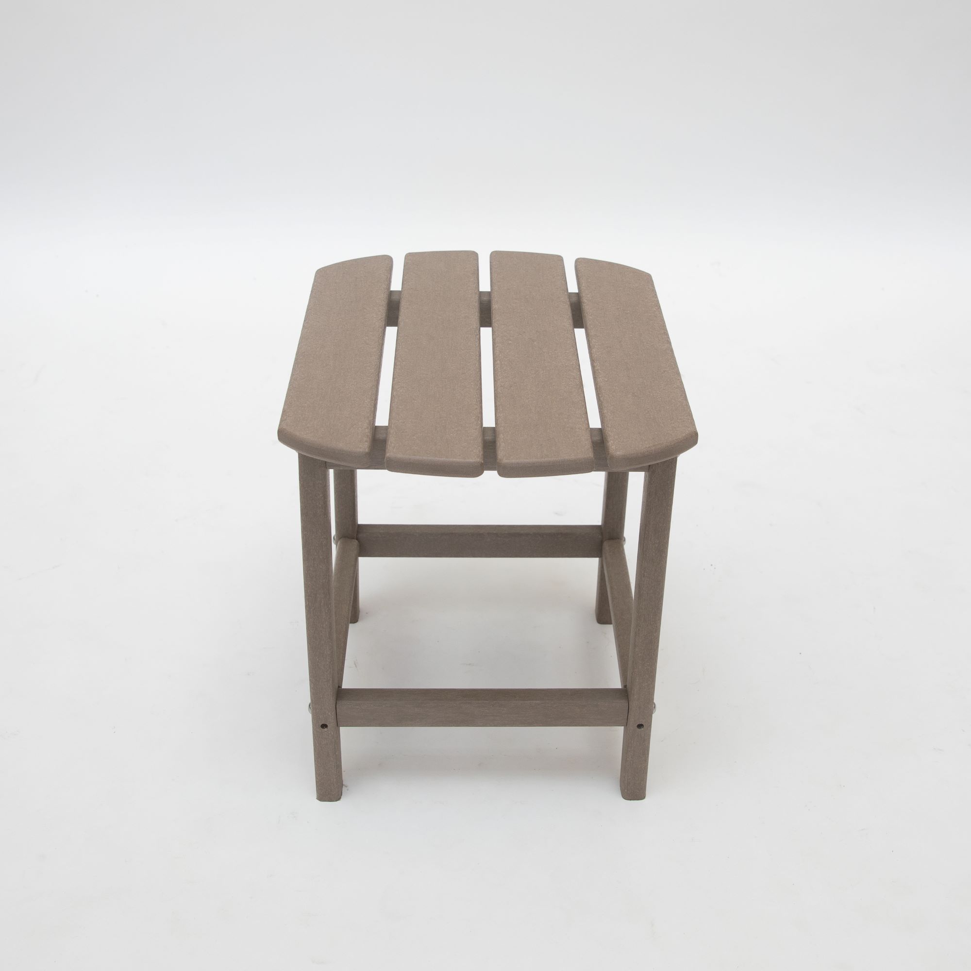 Corona 18" Recycled Plastic Side Table - Weathered Wood - image 3 of 6