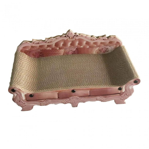Rascador para gatos de cartón corrugado, sofá cama, almohadilla para rascar para gatos, versátil y moderna S