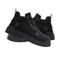 thumbnail image 2 of Botas altas para hombre, parte superior de cuero sintético, suela de goma, antideslizantes, transpirables, para uso diario, trabajo, fiesta, color negro 41, 2 of 15