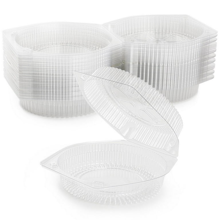 Harloon 40 Pcs 9 inch Plastic Disposable Pie Containers with Hinged Locking  Lids Round Pie Keepers Clear Pie Carrier Clamshell Flan Cake Container for  Food Transport Suitable for Food Within 8.5 in Auction