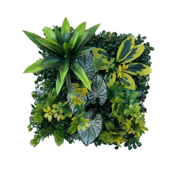 DOLITY Grass Wall Panel Green Decorative Artificial Plant for Porches Patios Indoor