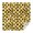 Black White Checker, variant on White Yellow Sunflower Pattern Square Tablecloth,Waterproof Square Table Cover,Wipeable Spillproof Washable Table Cover for Home Kitchen Party Decor 42"X42"(107x107cm)