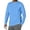 Light Blue, variant on GrmtClth Mens Versatile Solid Crew Neck Long Sleeve Basic Tops, Relax Fit All Occasion Daily Athletic Layering Pullover Shirts White S