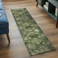 thumbnail image 3 of 2'x6' Rug Runners for Hallways Kitchen, Vintage Green Yellow Non Slip Entryway Beside Floor Carpet Runner, Southwestern Geometric Abstract Art Washable Laundry Room Bedroom Throw Rugs Mat, 3 of 8