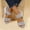Gray, variant on Women Shoes Women's Elastic Knit Strap Wedge Platform Sandals Spring Summer Open Toe Slip On Sandals for Women Wide Width Large Sizes Soft Stretch Breathable Fabric Non Slip Cushioned Insole Comfort