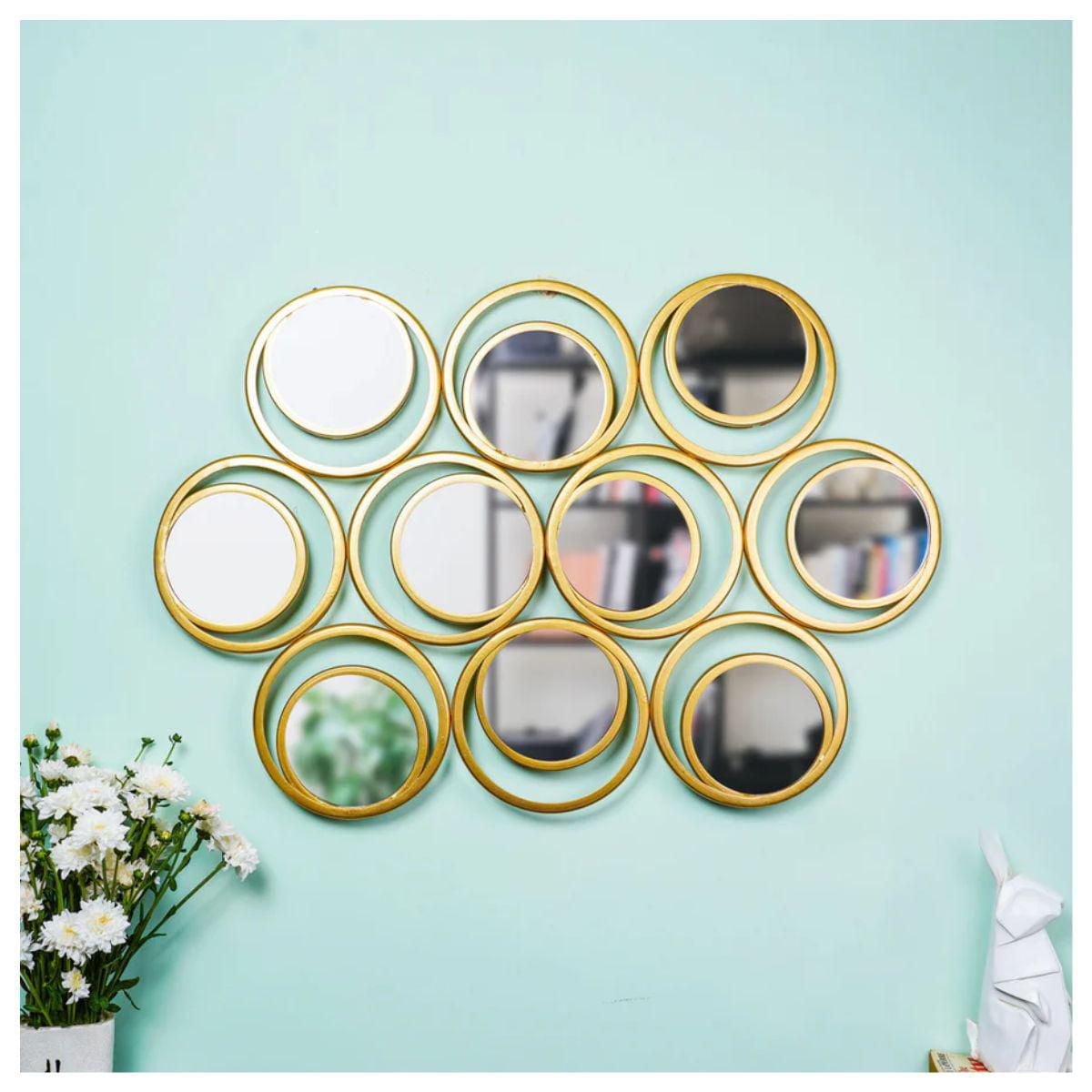 Torak Wall Mirror with 10 circular mirrors