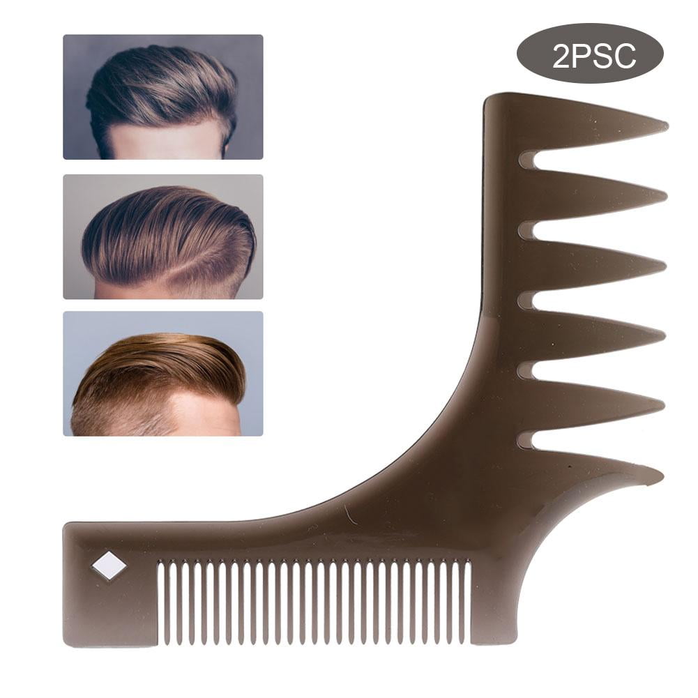 Ccdes Beard Shaping Comb,2pcs Professional Beard Shaping Comb Men Beard