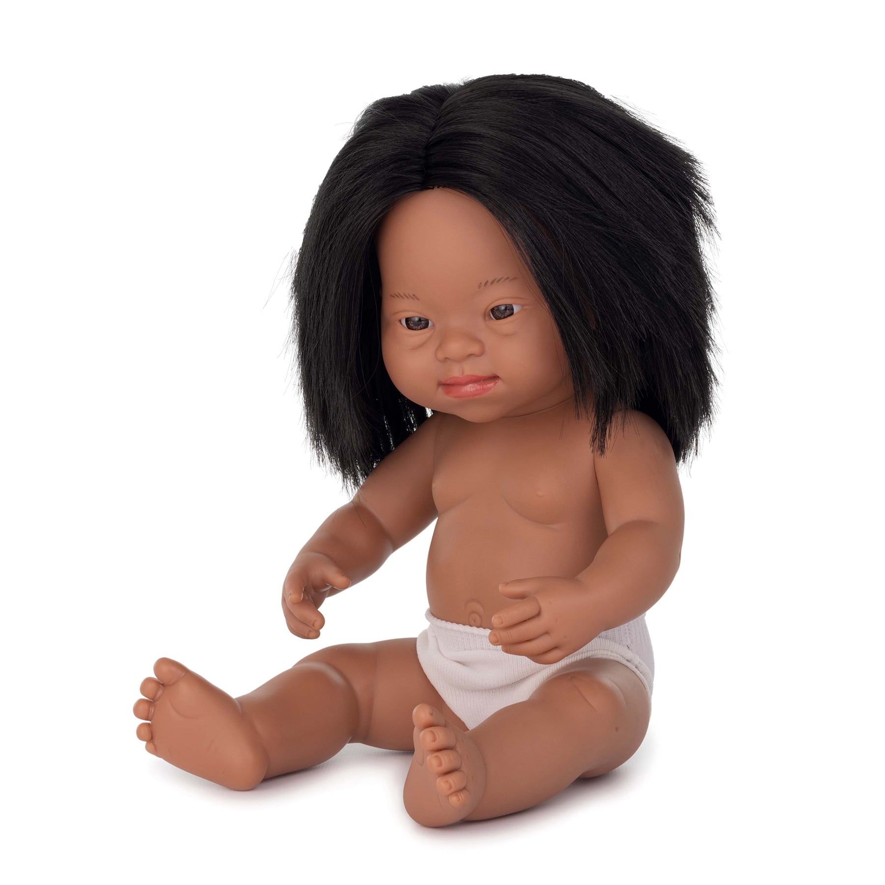 Miniland Educational Anatomically Correct 15" Baby Doll, Down Syndrome Hispanic Girl