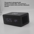 thumbnail image 3 of Reloj Despertador De Carga Inalámbrica Reloj Despertador Con Altavoz Bluetooth De Madera Scienceny EL014330-01, 3 of 5