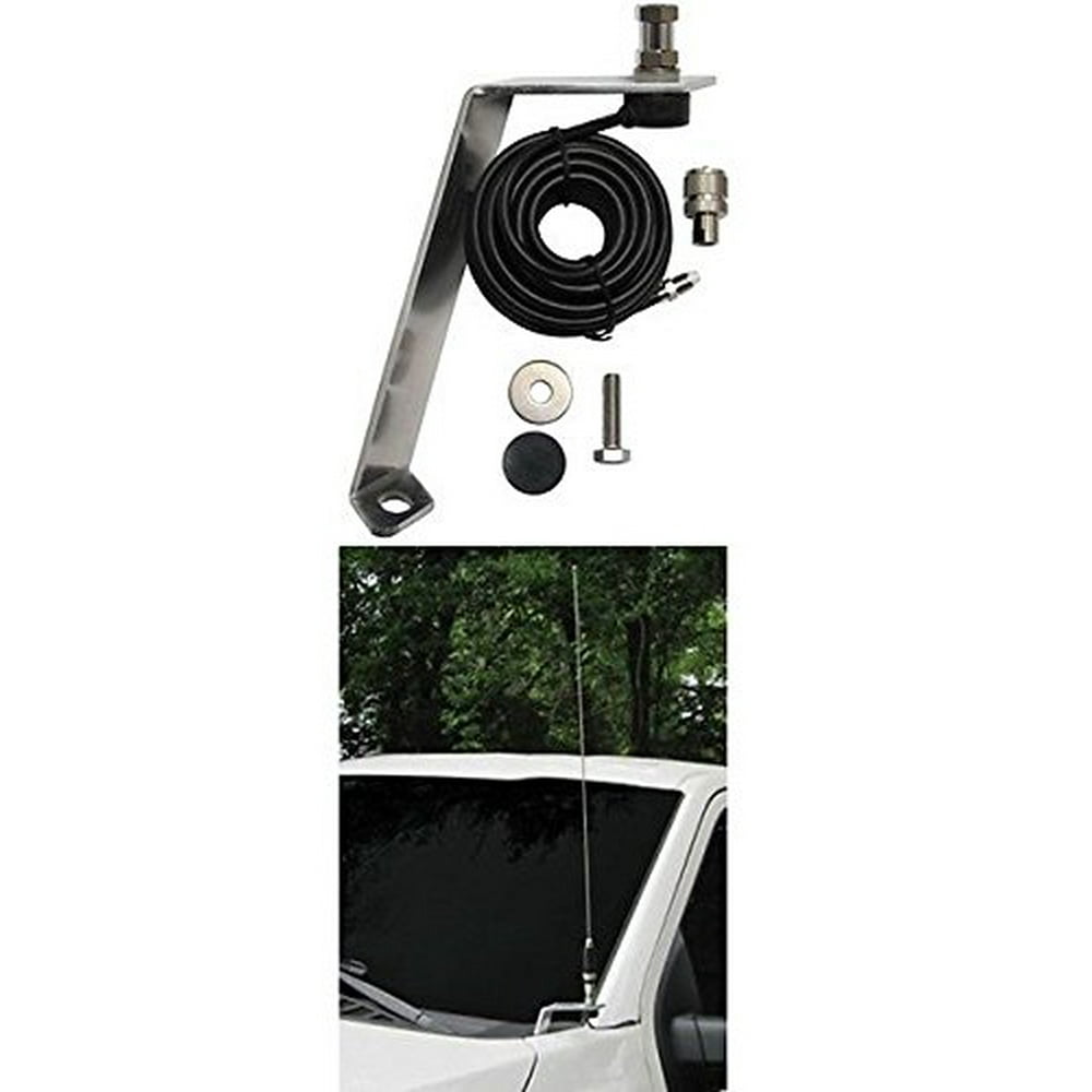 FORD F150 Front Hood Antenna Mount For Amateur Ham Commercial and CB