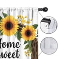 thumbnail image 4 of Blackout Kids Curtains,Home Sweet Home Sunflower Wreath Childrens Insulated Curtains Set Of 2,Bedroom Essentials,Toddler Room Decor 52x84in(132x213cm), 4 of 4