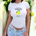 thumbnail image 3 of Playera Blusa De LimonesDolce Far Niente – Disfruta el Placer de No Hacer Nada con Estilo Color Blanco Talla Mediana Marca Emil SaEs, 3 of 4