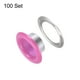 thumbnail image 3 of Juego de 100 ojales redondos Unique Bargains de 8mm con Arandelas para recortes fucsia, 3 of 7