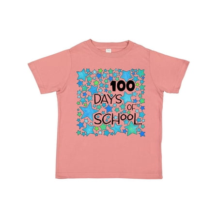 

Inktastic 100 Days of School Stars in Blue Gift Toddler Boy or Toddler Girl T-Shirt