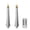 2A - 2 Pack Spooky, variant on Clearance Halloween Ghost Flameless Candles with Remote Control, Cute Battery Operated White LED Flickering Pillar Candles, Hand Painted Looking Dinner Halloween Decorations Gift (2 Pack - Happy)