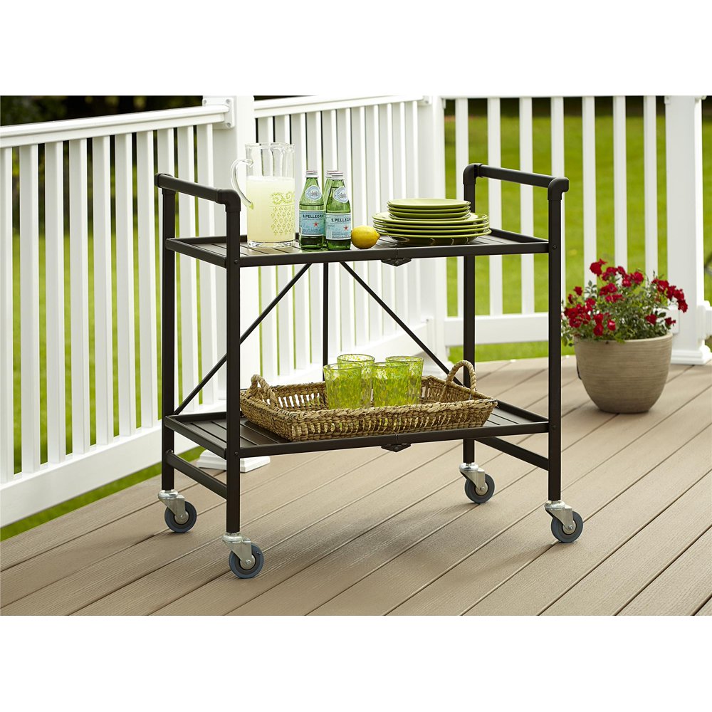 Cosco Outdoor Living INTELLIFIT Outdoor Or Indoor Folding Serving Cart
