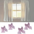 thumbnail image 2 of KCAHPAN Color Lace Bows Curtain Fasteners Curtains Holdbacks Elegant Bowknot Tiebacks, 2 of 13