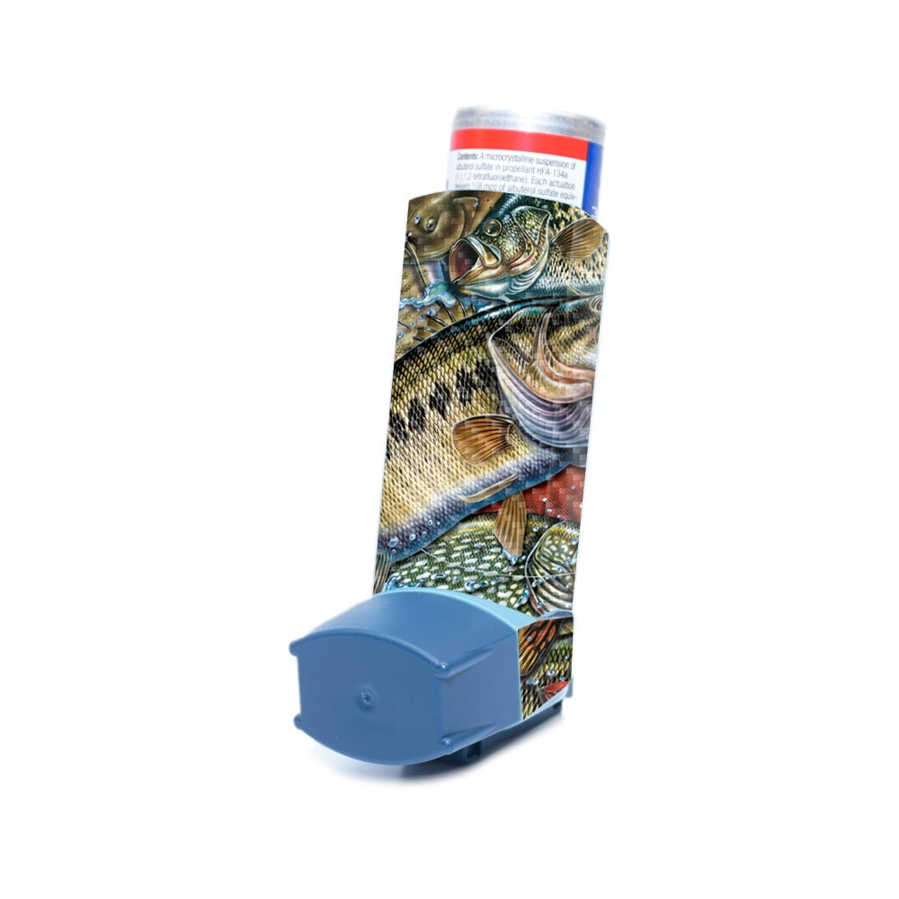 Carbon Fiber Skin Compatible With Ventolin HFA Asthma Inhaler Sticker