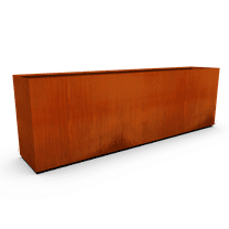 PLANTERCRAFT Corten Steel metal planter box, Rectangular sizes, Modern garden steel planters For Commercial And Residential Outdoor Use.