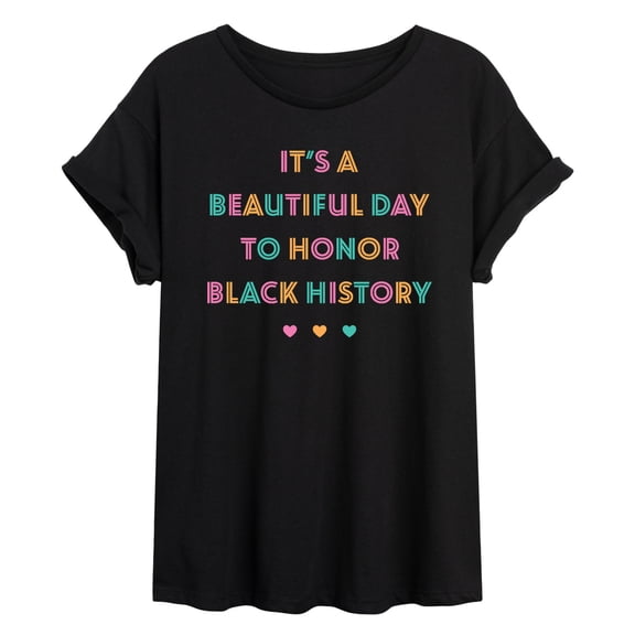 Instant Message - Honor Black History Oversized Graphic T-Shirt
