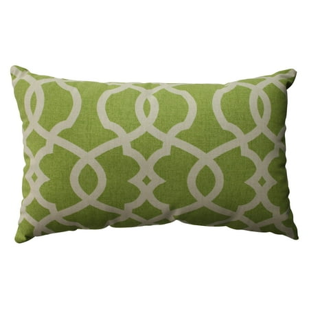 Pillow Perfect Lattice Damask Throw Pillow