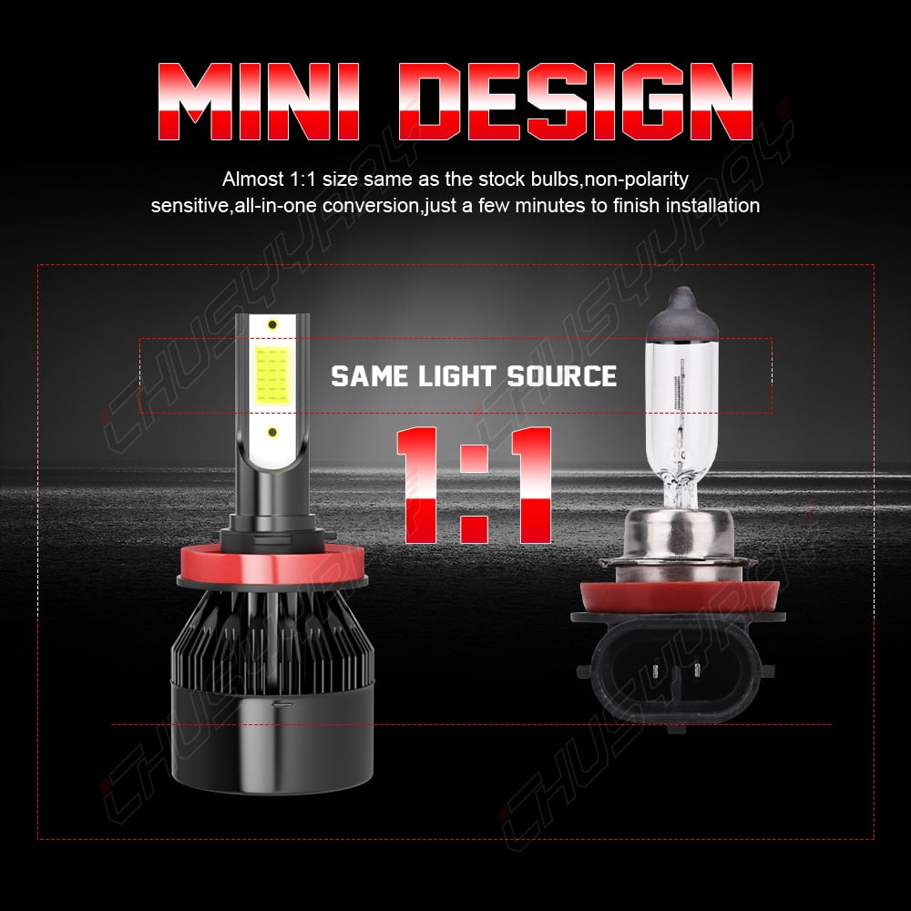 For 2016-2020 Toyota Tacoma LED Headlight High Low Beam Fog Light Bulbs Kit 6000K Pure White 6 Pack
