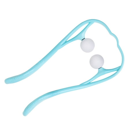 Multi Function Neck - U-Shaped Manual Massage Hammer Multifunction Neck Massager with Two Fitness Massage Ball